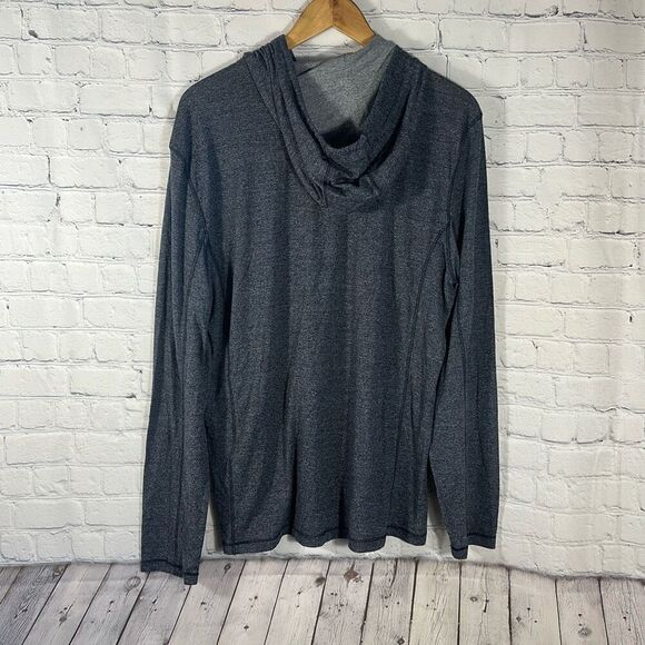 John Varvatos USA Heather  Gray  Long Sleeve Tshirt Hoodie size XL - Picture 4 of 6